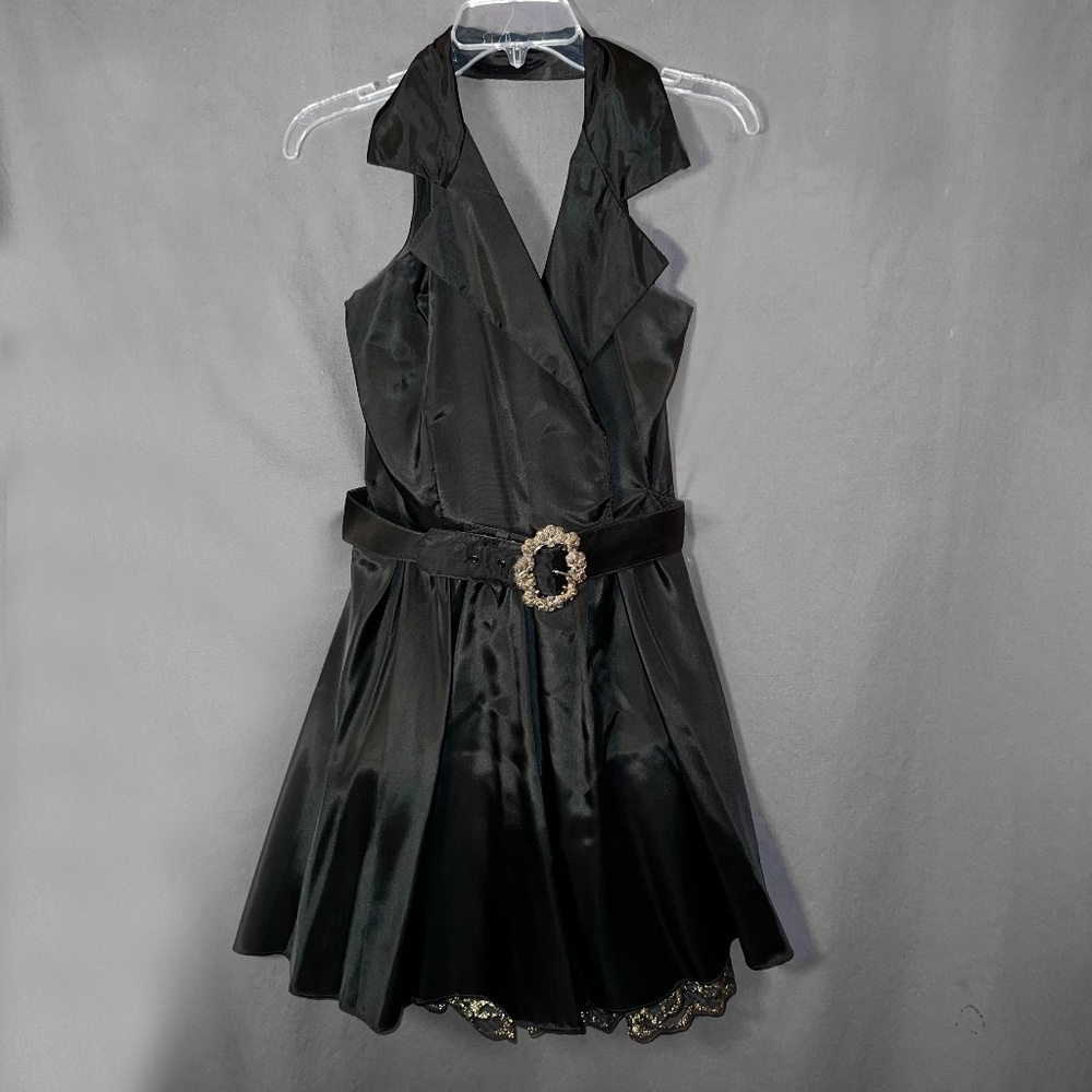 Vintage Black "Tuxedo Top" Dress